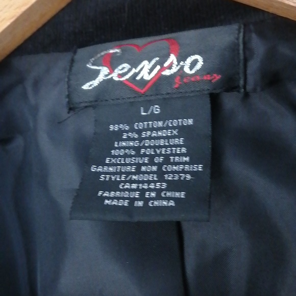 Velvet corduroy blazer with satin lapels - Picture 3 of 5